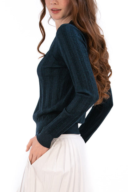Lurex Cable Knit