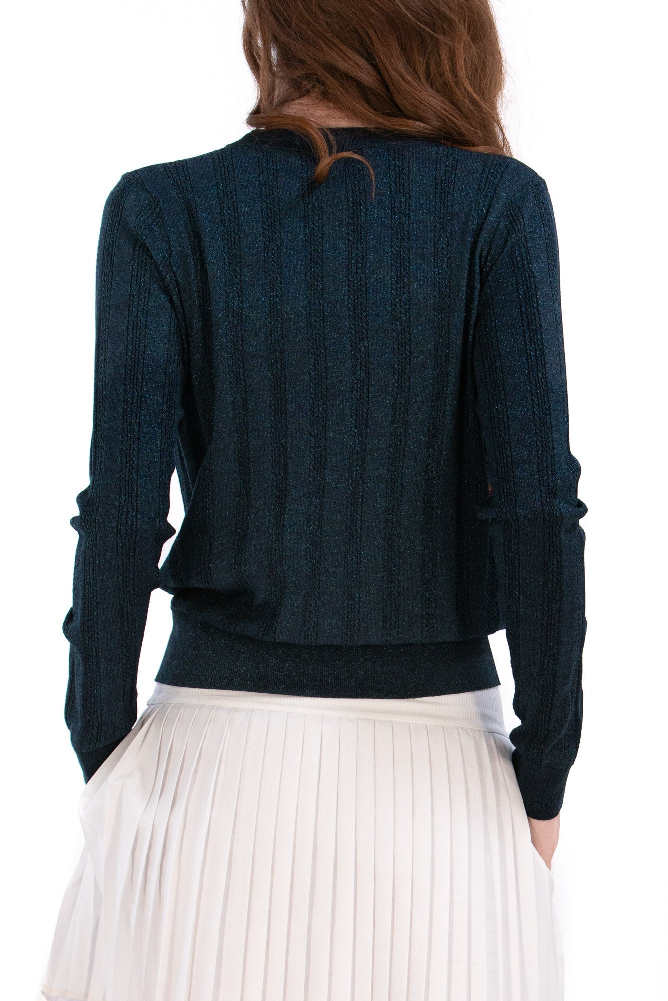 Lurex Cable Knit