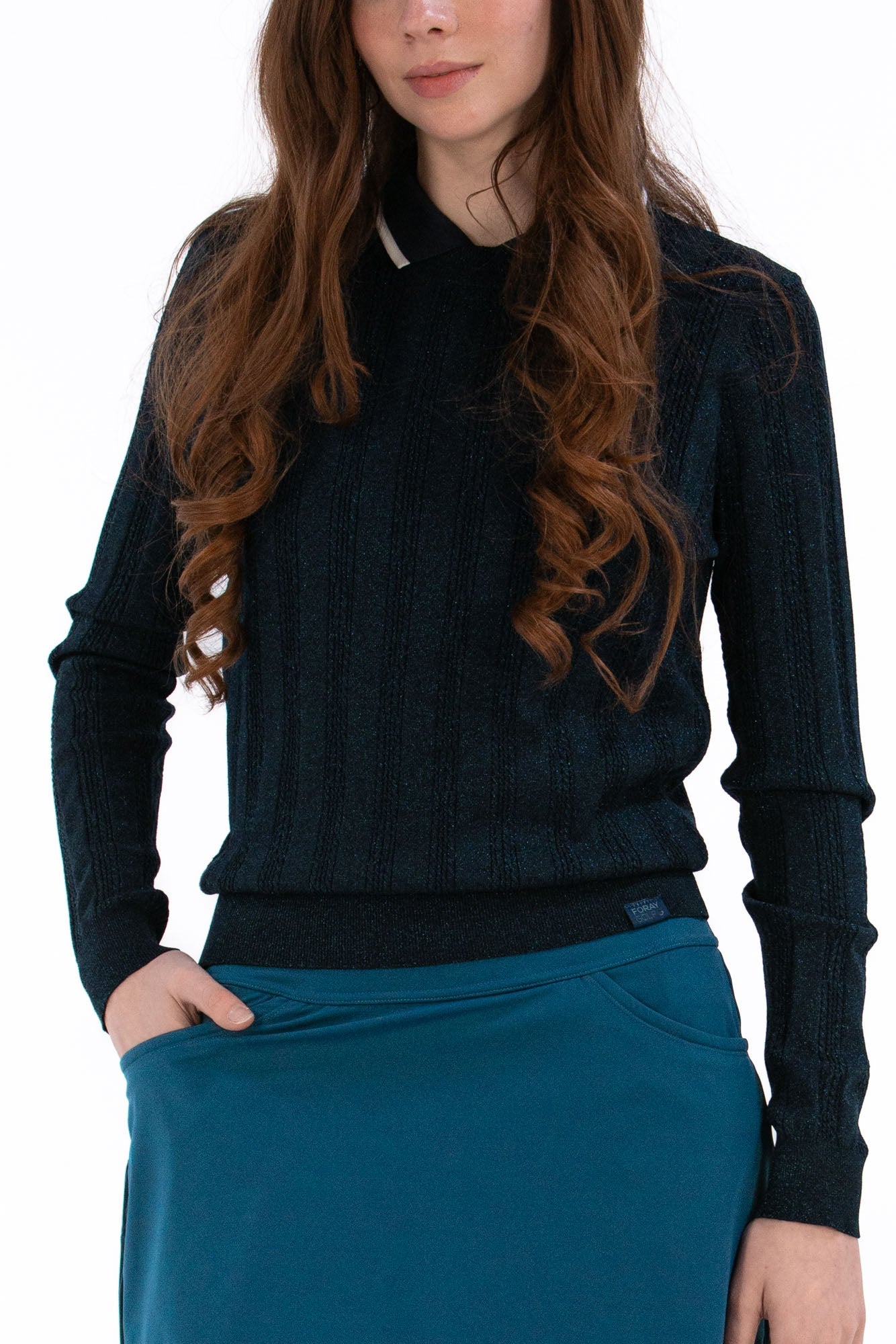 Lurex Cable Knit