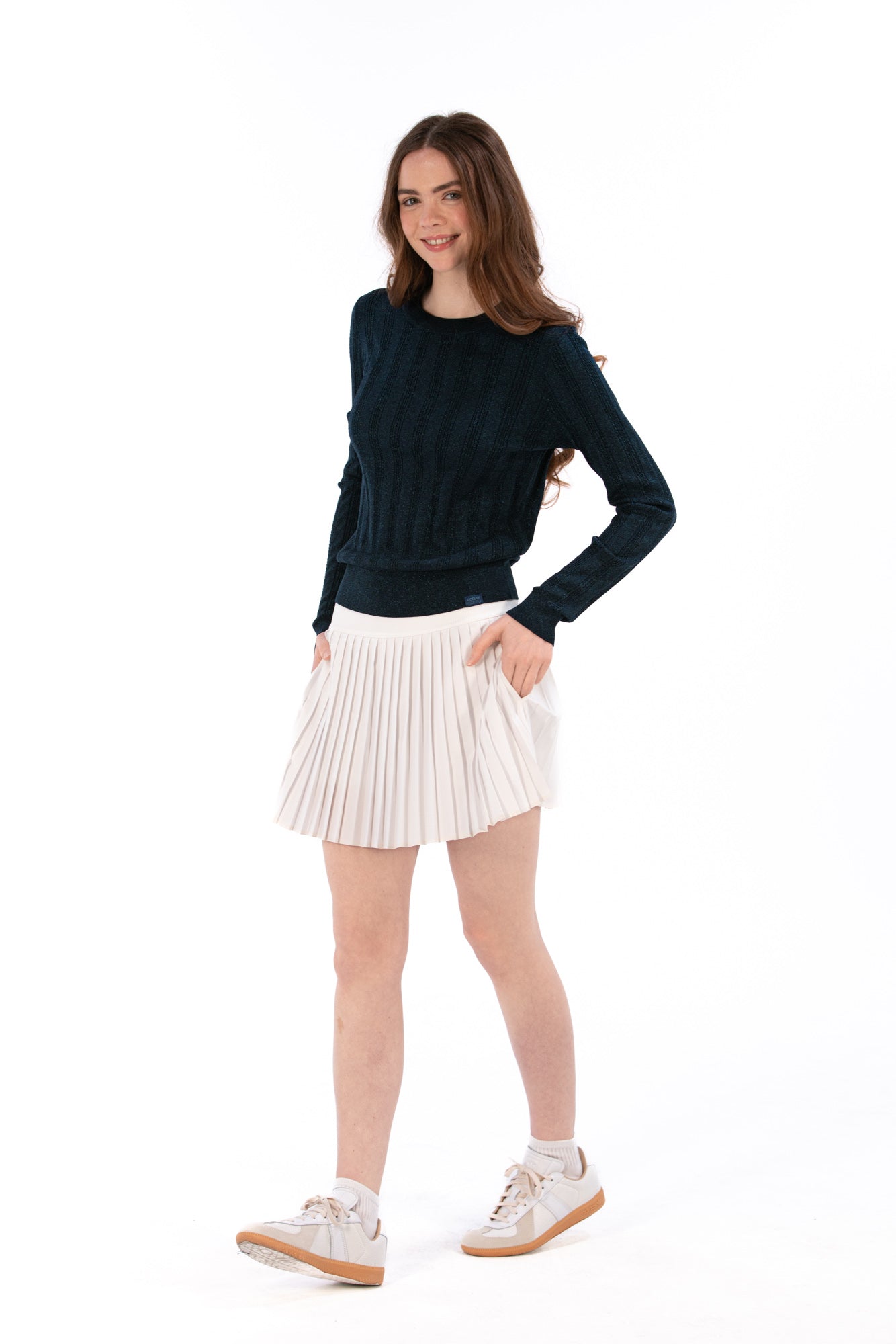 Lurex Cable Knit