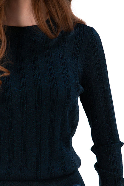 Lurex Cable Knit