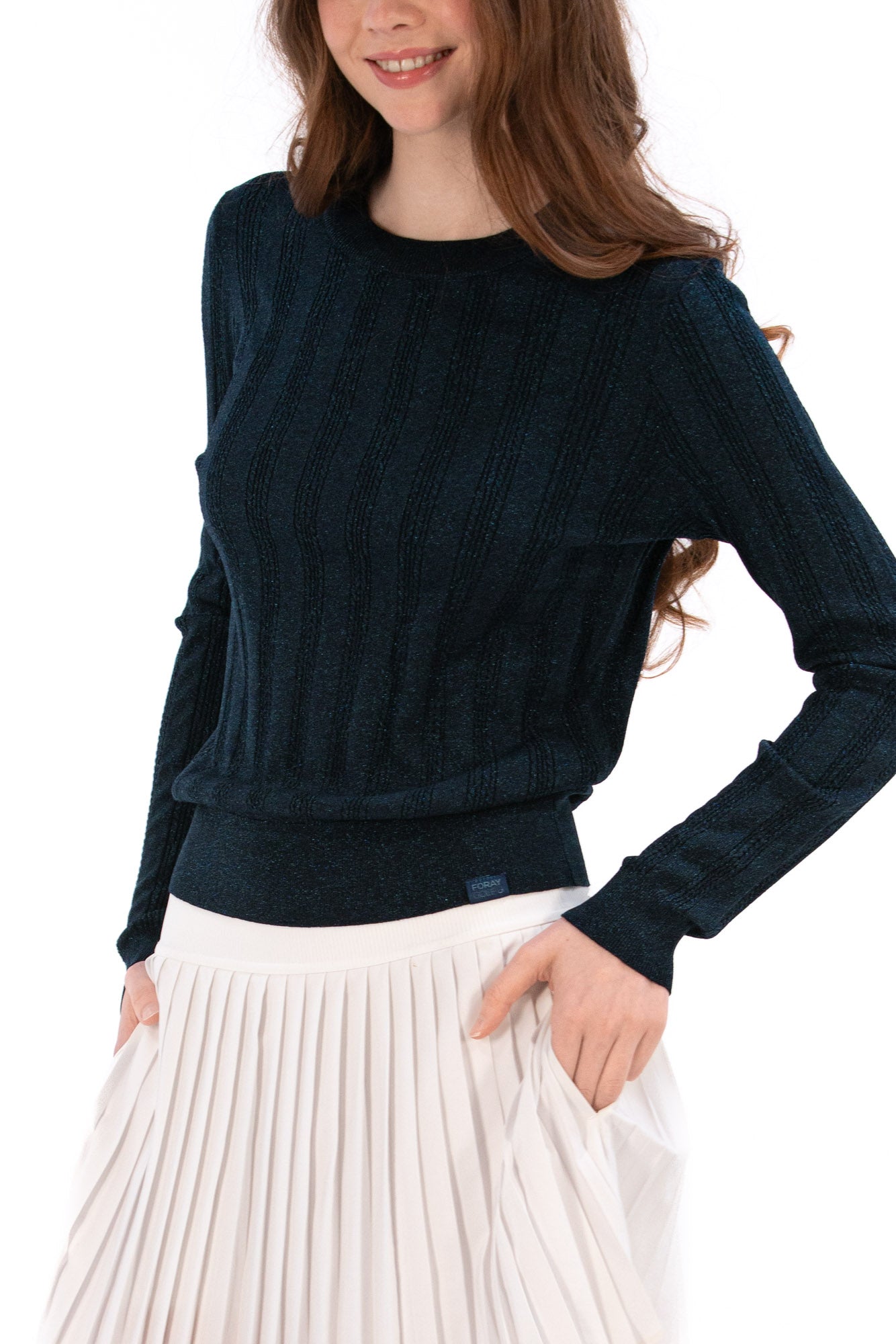 Lurex Cable Knit