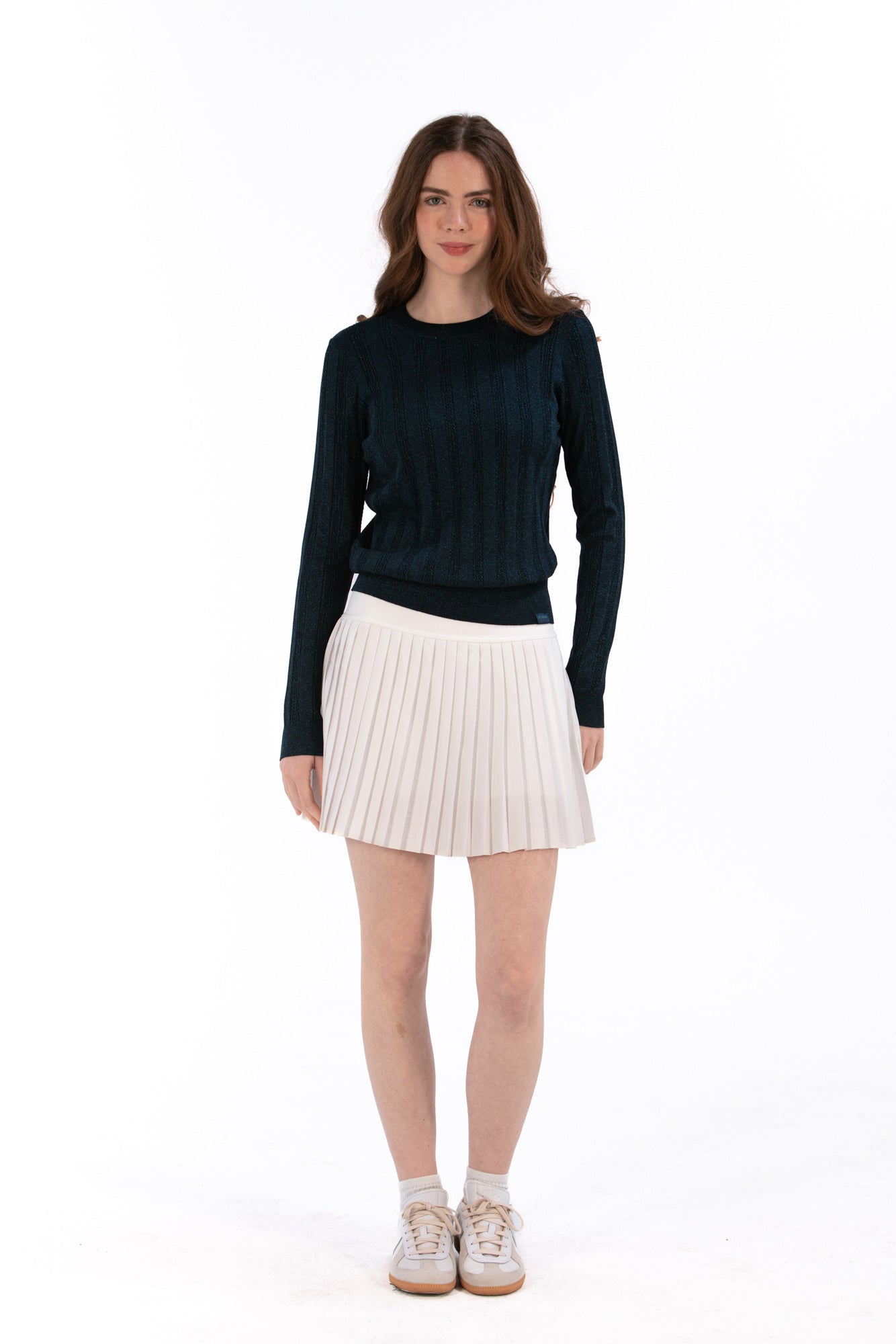 Lurex Cable Knit