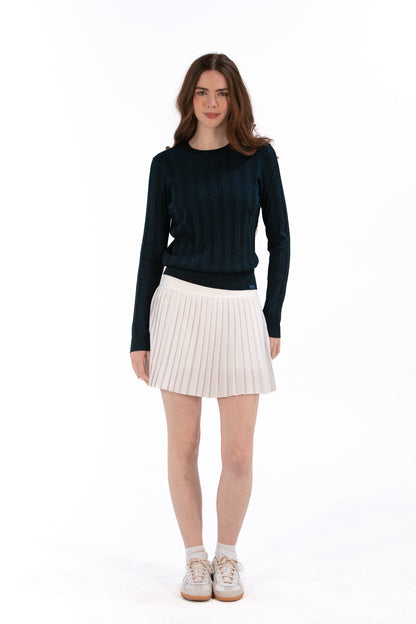 Lurex Cable Knit