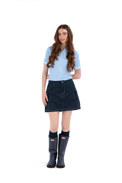 Cargo Pocket Twill Skirt