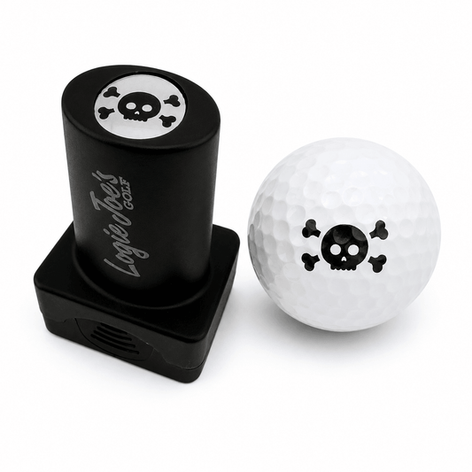 Skull & Bones Stamp | Quick-Dry Ink Stamper | Easy Ball Identification | Fun Golf Gift