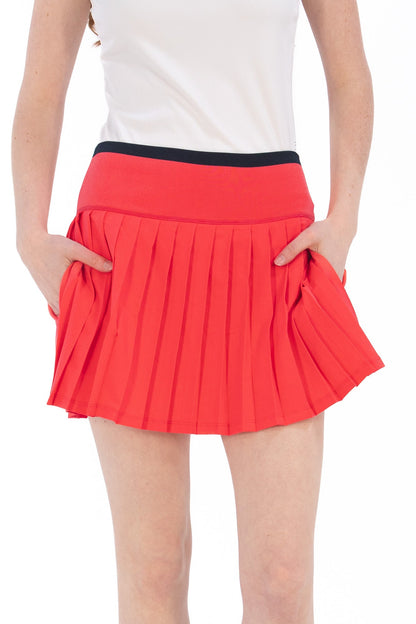 Pleated Rib Waist Skirt