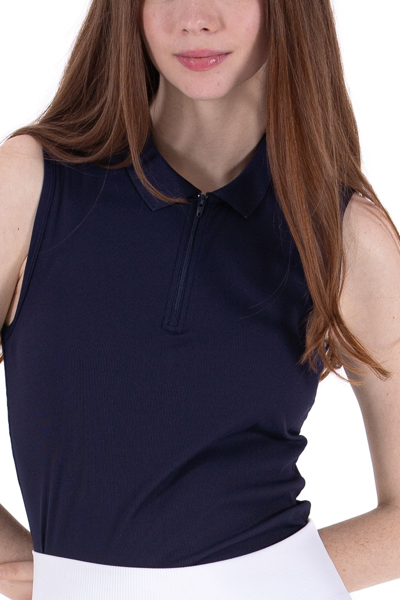 Rib SL Zip Polo