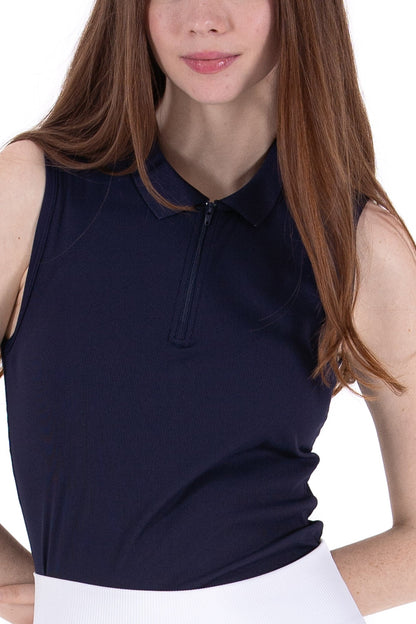 Rib SL Zip Polo