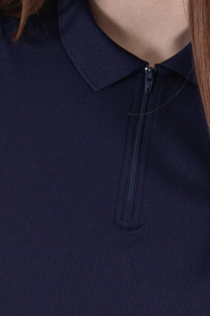 Rib SL Zip Polo