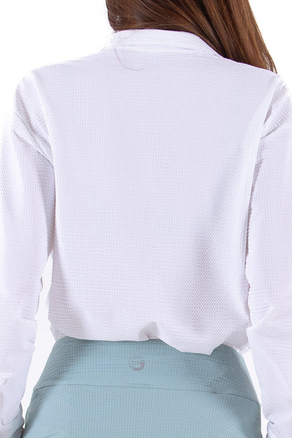 Seersucker LS Polo