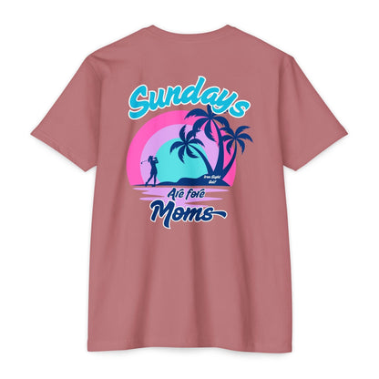 Sundays Are Fore Moms T-Shirt — Retro Beach Palm Graphic