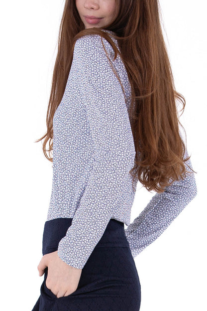 Rib LS Printed Polo