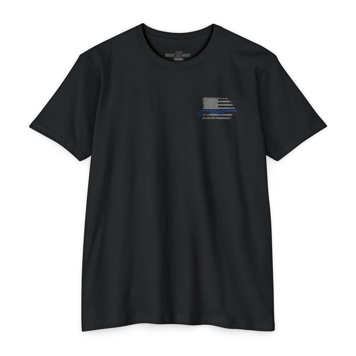 Golf Flagstick T-Shirt — 'Iron Sight' American Flag Golf Tee