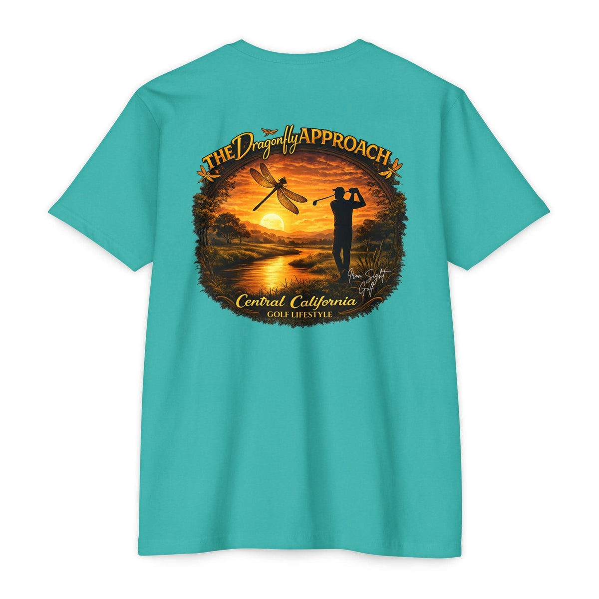Central California Golf Lifestyle T-Shirt — "The Dragonfly Approach" by Iron Sight Golf