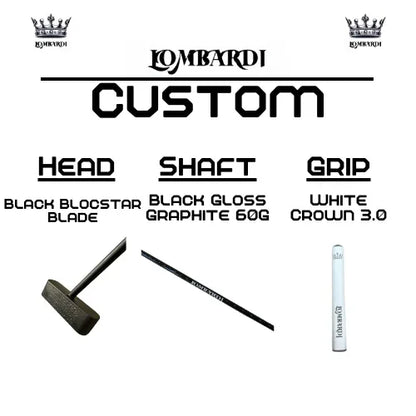 Lombardi Golf Custom Black Blocstar Blade Golf Putter - GOLF LEAGUE
