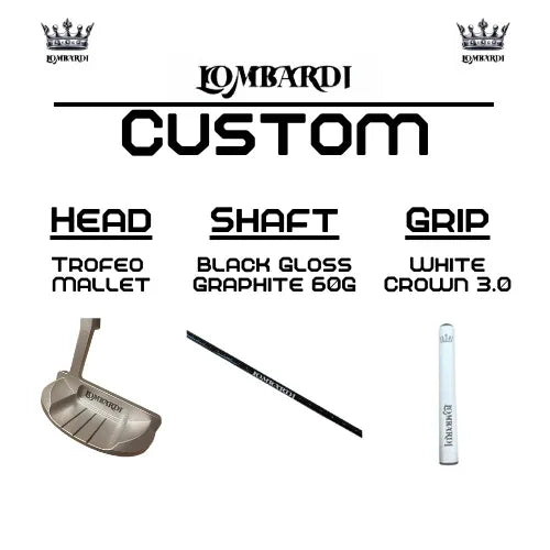 Lombardi Golf Custom Silver Trofeo Mallet Golf Putter - GOLF LEAGUE
