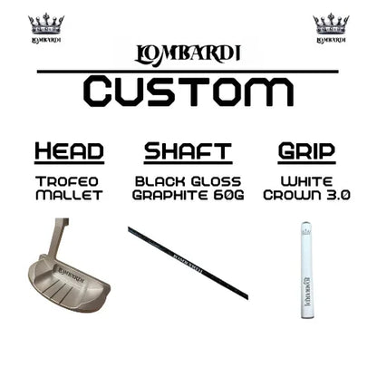 Lombardi Golf Custom Silver Trofeo Mallet Golf Putter - GOLF LEAGUE