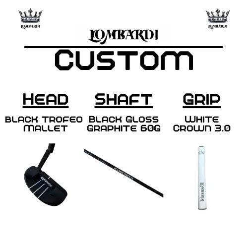 Lombardi Golf Custom Black Trofeo Mallet Golf Putter - GOLF LEAGUE