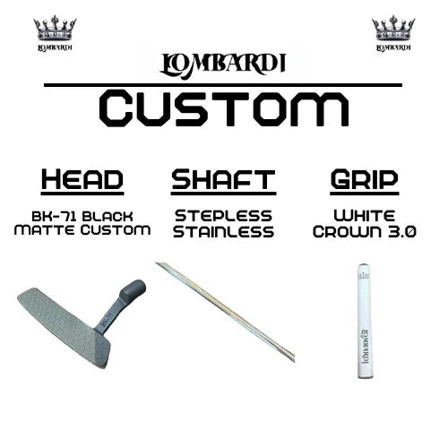 Lombardi Golf Custom Black Matte BK-71 Blade Golf Putter - GOLF LEAGUE