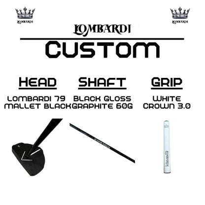 Lombardi Golf Custom Black 79 Mallet Golf Putter - GOLF LEAGUE