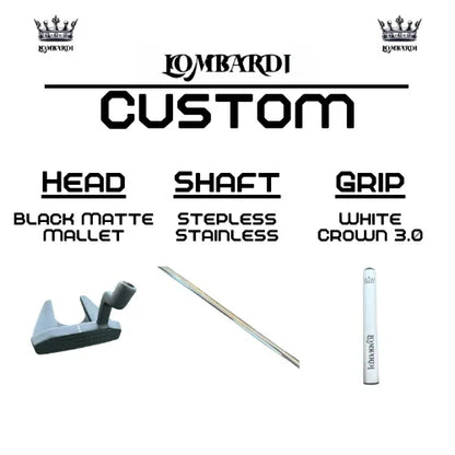 Lombardi Golf Custom Black Matte Mallet Golf Putter - GOLF LEAGUE