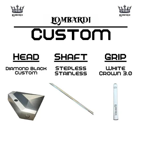 Lombardi Golf Custom Black Diamond Mallet Golf Putter - GOLF LEAGUE