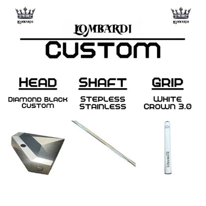 Lombardi Golf Custom Black Diamond Mallet Golf Putter - GOLF LEAGUE