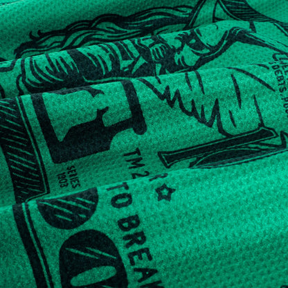 Skull Note Utility Towel (Green)