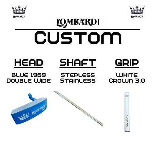 Lombardi Golf Custom Blue 1969 Double Wide Blade Golf Putter - GOLF LEAGUE
