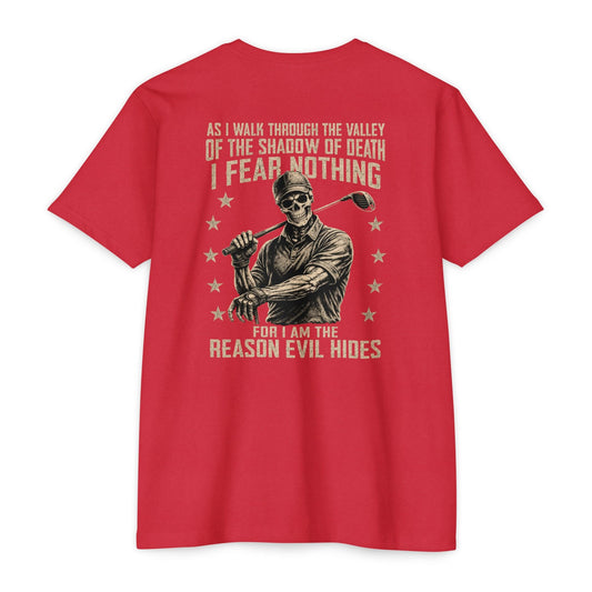 I Fear Nothing Skull Golf T-Shirt — Iron Sight Golf