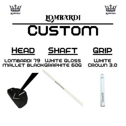 Lombardi Golf Custom Black 79 Mallet Golf Putter - GOLF LEAGUE