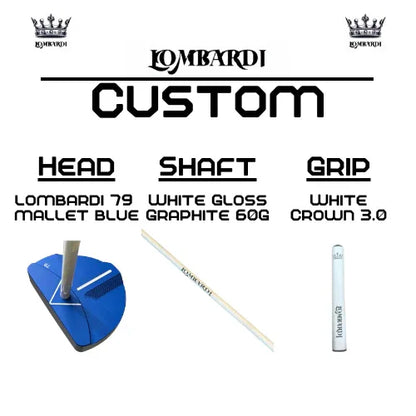 Lombardi Golf Custom Blue 79 Mallet Golf Putter - GOLF LEAGUE