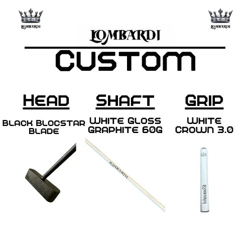 Lombardi Golf Custom Black Blocstar Blade Golf Putter - GOLF LEAGUE