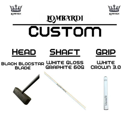 Lombardi Golf Custom Black Blocstar Blade Golf Putter - GOLF LEAGUE