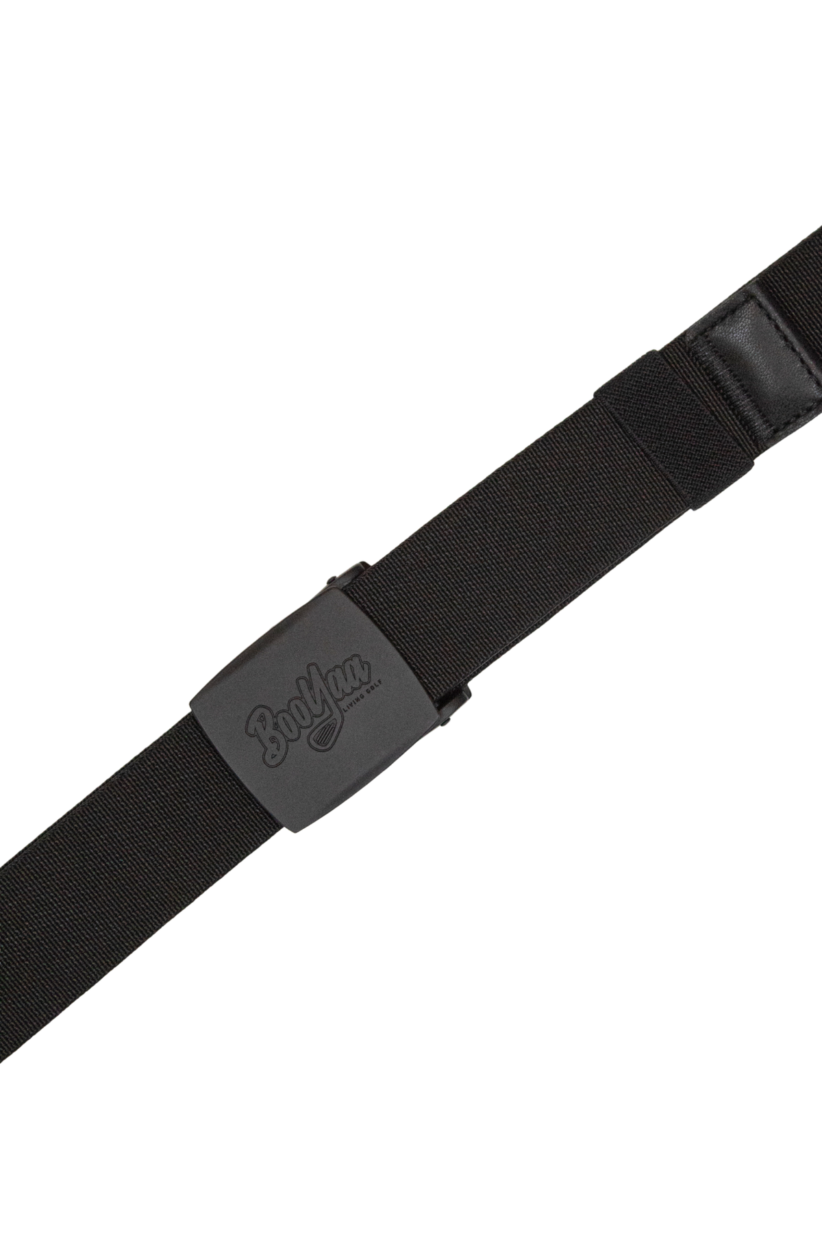 BooYaa Belt - Adjustable Black Stretch with Black Alloy Buckle