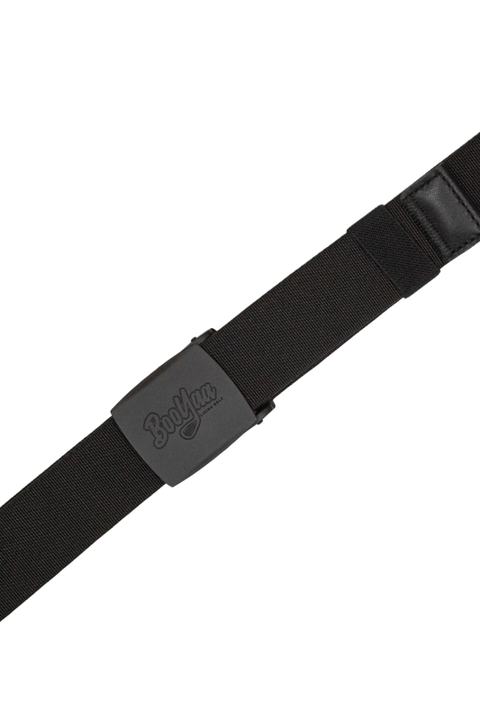 BooYaa Belt - Adjustable Black Stretch with Black Alloy Buckle