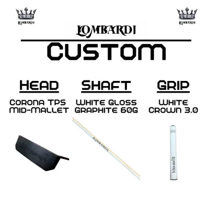 Lombardi Golf Custom Black Corona TPS Mallet Golf Putter - GOLF LEAGUE