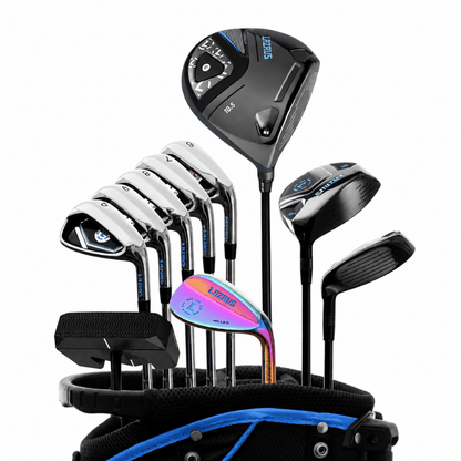 Lazrus Golf 11 pc Set - LAZ2 Driver, 3W, 1H, 6-PW Irons, 52° Wedge, Putter & Bag Optional