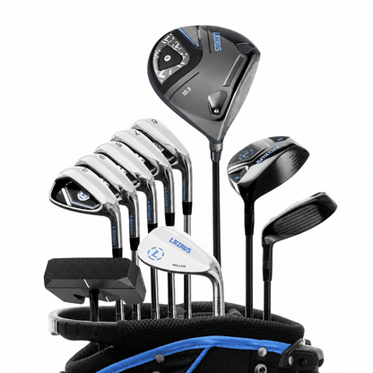 Lazrus Golf 11 pc Set - LAZ2 Driver, 3W, 1H, 6-PW Irons, 52° Wedge, Putter & Bag Optional