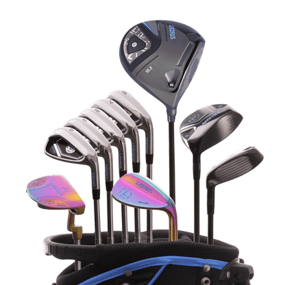 Lazrus Golf 11 pc Set - LAZ2 Driver, 3W, 1H, 6-PW Irons, 52° Wedge, Putter & Bag Optional