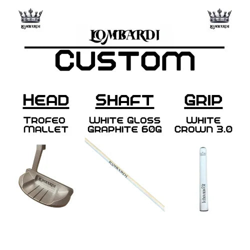 Lombardi Golf Custom Silver Trofeo Mallet Golf Putter - GOLF LEAGUE