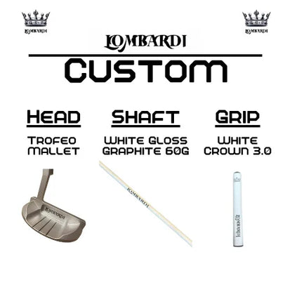 Lombardi Golf Custom Silver Trofeo Mallet Golf Putter - GOLF LEAGUE