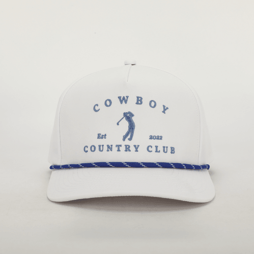 Golfer Roped Hat White