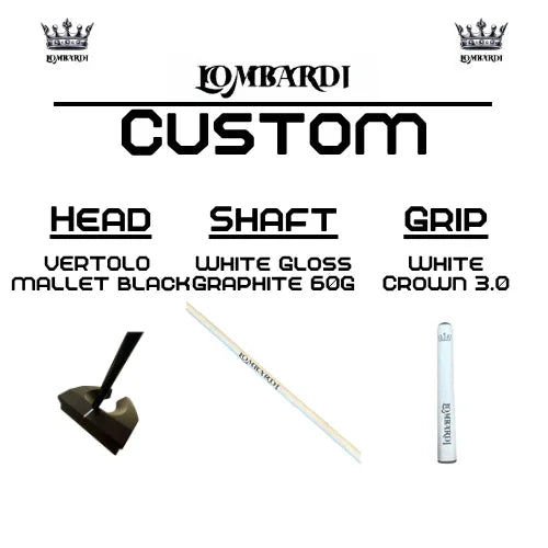 Lombardi Golf Custom Black Vertolo Mallet Golf Putter - GOLF LEAGUE