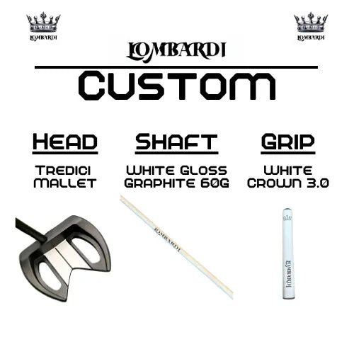 Lombardi Golf Custom Black Tredici Mallet Golf Putter - GOLF LEAGUE