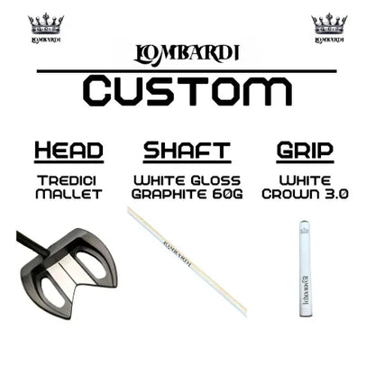 Lombardi Golf Custom Black Tredici Mallet Golf Putter - GOLF LEAGUE