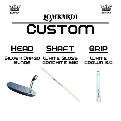 Lombardi Golf Custom Silver Drago Blade Golf Putter - GOLF LEAGUE