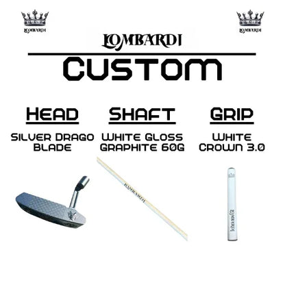 Lombardi Golf Custom Silver Drago Blade Golf Putter - GOLF LEAGUE