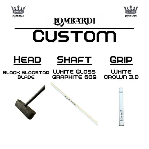 Lombardi Golf Custom Black Blocstar Blade Golf Putter - GOLF LEAGUE